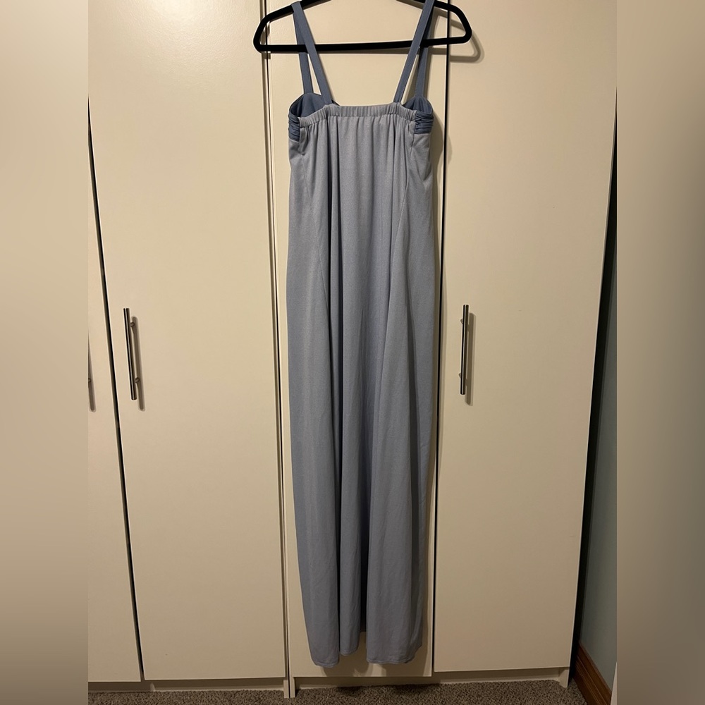 Stylish Blue Bow Dress - Picture 3 of 6